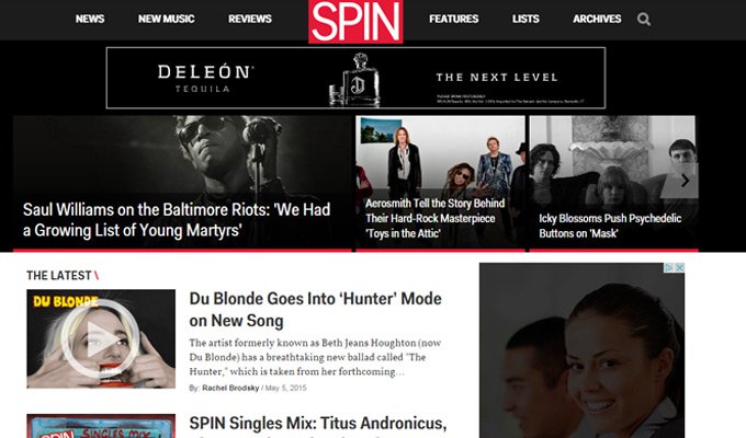 spin magazine news music website