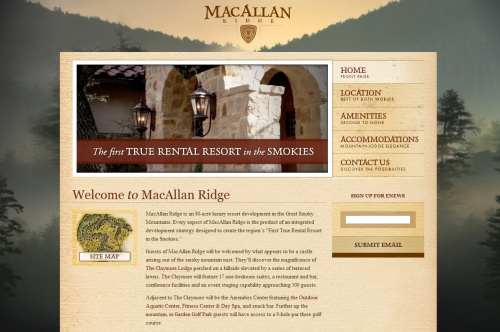MacAllan Ridge thiet ke website bat dong san