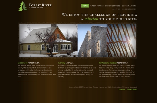 Forest River Timber Homes thiet ke website bat dong san