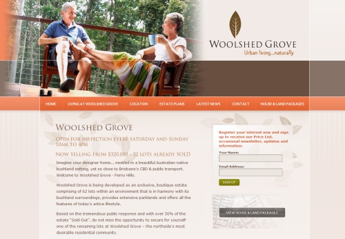 Woolshed Grove thiet ke website bat dong san