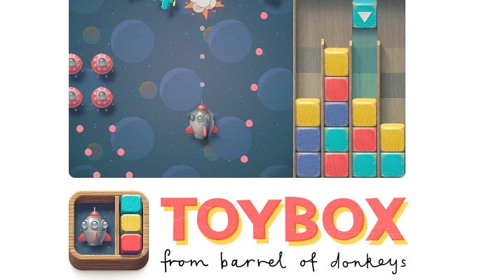 toybox game homepage layout