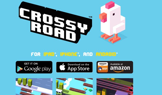 crossy road thiet ke website game 