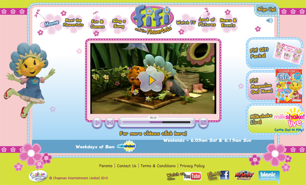 Fifi and the Flowertots thiet ke website dep