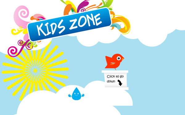 Kids Zone thiet ke website dep