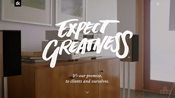 Vẻ đẹp mộc mạc của Typography phong cách vẽ tay trên website Digital Kitchen typography trong thiet ke web