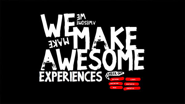 Vẻ đẹp mộc mạc của Typography phong cách vẽ tay trên website We Make Awesome Sh typography trong thiet ke web