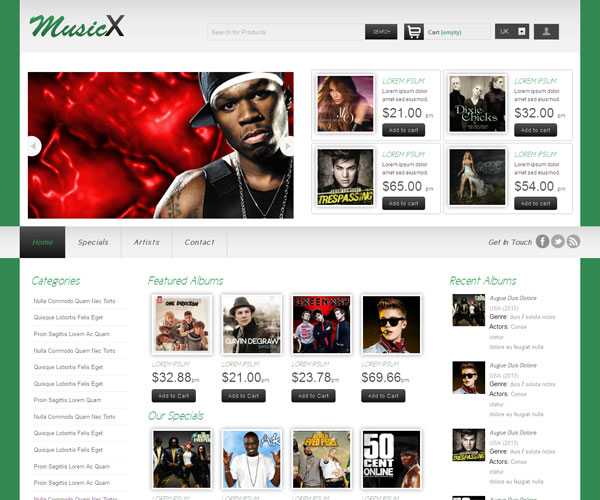MusicX Websitethiet ke website am nhac