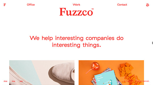 25 website truyền tải thành công dòng thông điệp rõ ràng & ngắn gọn Fuzzco thiet ke website dep