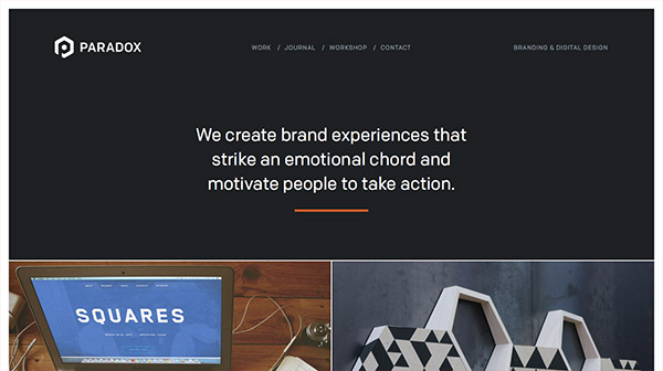 25 website truyền tải thành công dòng thông điệp rõ ràng & ngắn gọn Paradox Design Studio thiet ke website dep