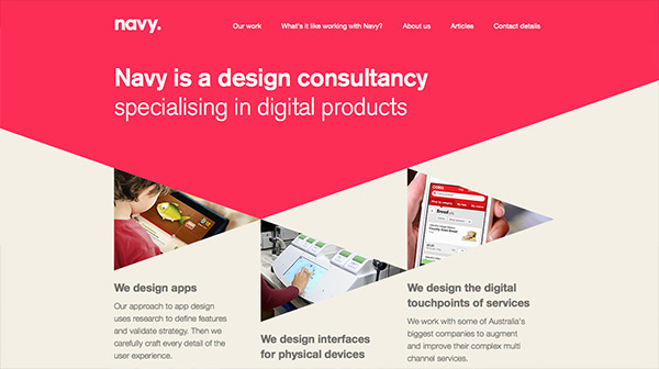25 website truyền tải thành công dòng thông điệp rõ ràng & ngắn gọn Navy Design thiet ke website dep