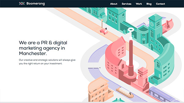 25 website truyền tải thành công dòng thông điệp rõ ràng & ngắn gọn Boomerang thiet ke website dep