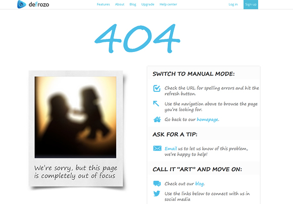 Sự sáng tạo trong cách thiết kế trang 404 Error qua 20 ví dụ 404 error thiet ke web sang tao