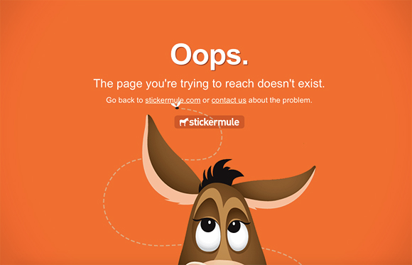 Sự sáng tạo trong cách thiết kế trang 404 Error qua 20 ví dụ 404 error thiet ke web sang tao