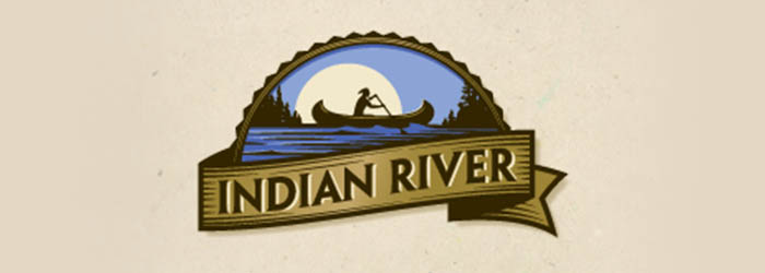 IndianRiver thiet ke logo illutration dep