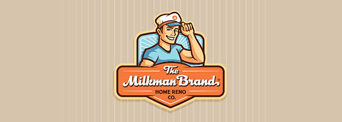 19 illustration logo thú vị truyền cảm hứng sáng tạo cho bạn MilkmanBrand thiet ke logo illutration dep