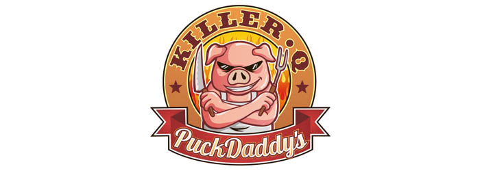 19 illustration logo thú vị truyền cảm hứng sáng tạo cho bạn PuckDaddys Killer Q thiet ke logo illutration dep