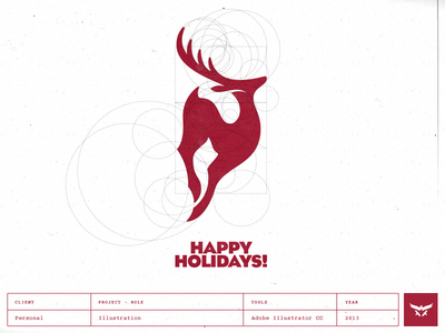 17. happy holidays thiet ke logo dep