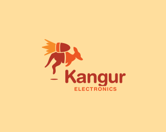 20. kangaroo electronics thiet ke logo dep