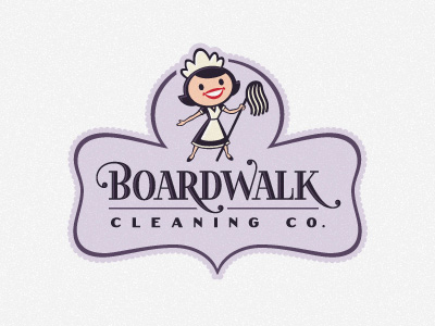 Boardwalk Cleaning thiet ke logo dep