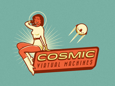 Cosmic Virtual Machines thiet ke logo dep