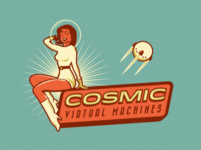 35+ thiết kế logo phác họa duyên dáng chân dung phái đẹp Cosmic Virtual Machines thiet ke logo dep