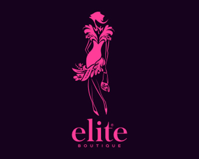35+ thiết kế logo phác họa duyên dáng chân dung phái đẹp Elite Boutique thiet ke logo dep