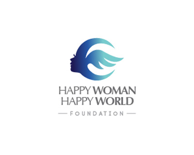 Happy Woman Happy World Foundation thiet ke logo dep