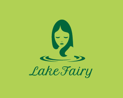 35+ thiết kế logo phác họa duyên dáng chân dung phái đẹp Lake Fairy thiet ke logo dep