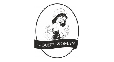 35+ thiết kế logo phác họa duyên dáng chân dung phái đẹp The Quiet Woman Pub thiet ke logo dep