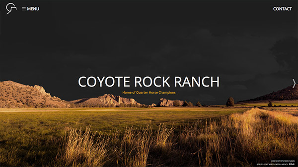 Coyote Rock Ranch thiet ke website dep