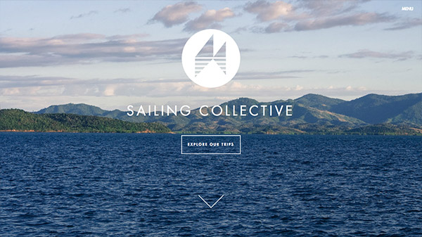 Tổng hợp thiết kế web sử dụng ảnh phong cảnh tuyệt đẹp Sailing Collective thiet ke website dep