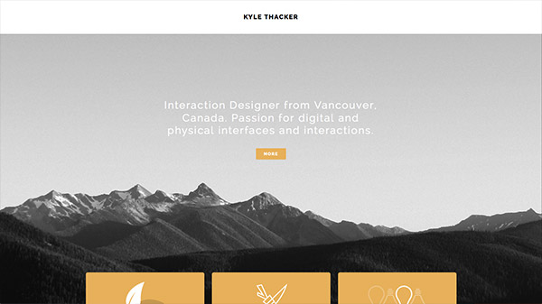 Tổng hợp thiết kế web sử dụng ảnh phong cảnh tuyệt đẹp Kyle Thacker thiet ke website dep