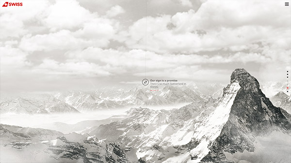 Tổng hợp thiết kế web sử dụng ảnh phong cảnh tuyệt đẹp World of SWISS thiet ke website dep