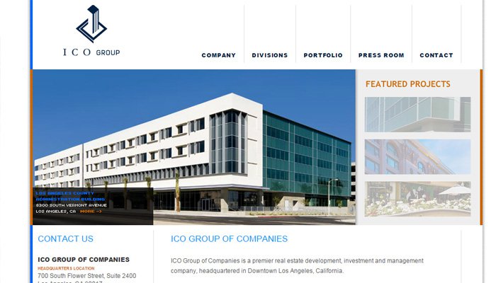 Bộ sưu tập 32 website bất động sản hiện đại nhất định phải xem ico group development homepage thiet ke website bat dong san