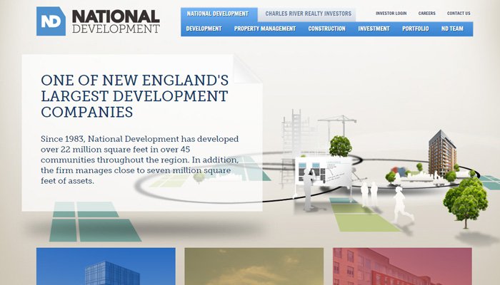 Bộ sưu tập 32 website bất động sản hiện đại nhất định phải xem real estate firm national development thiet ke website bat dong san
