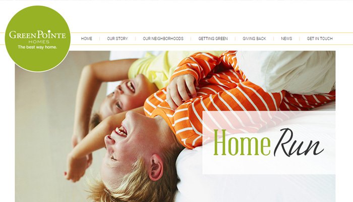 green pointe homes thiet ke website bat dong san