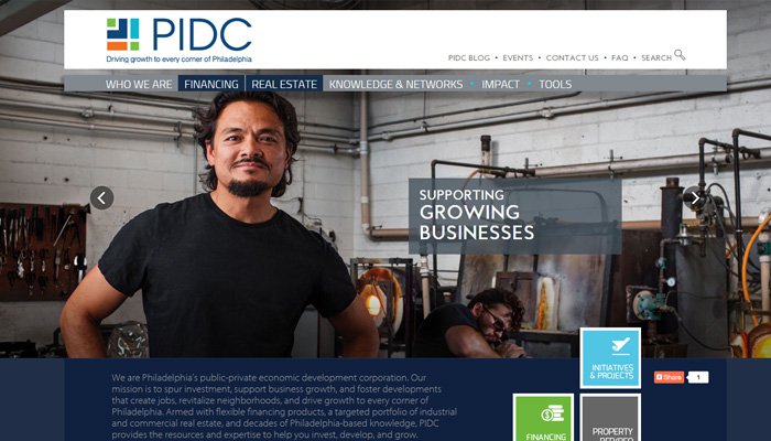 pidc philadelphia thiet ke website bat dong san