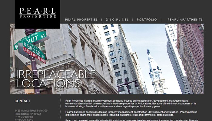 real estate dev firm pearl thiet ke website bat dong san