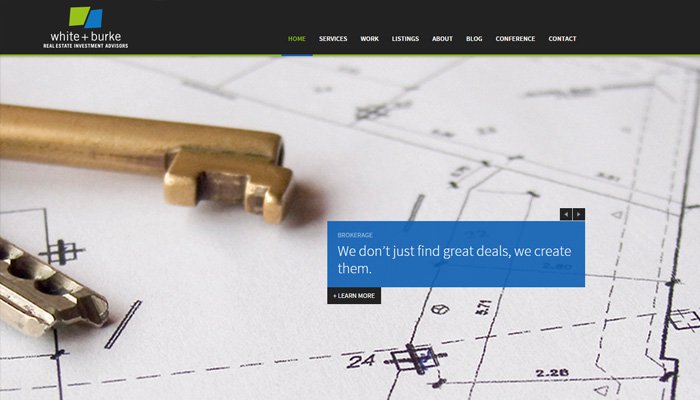 Bộ sưu tập 32 website bất động sản hiện đại nhất định phải xem white and burke real estate