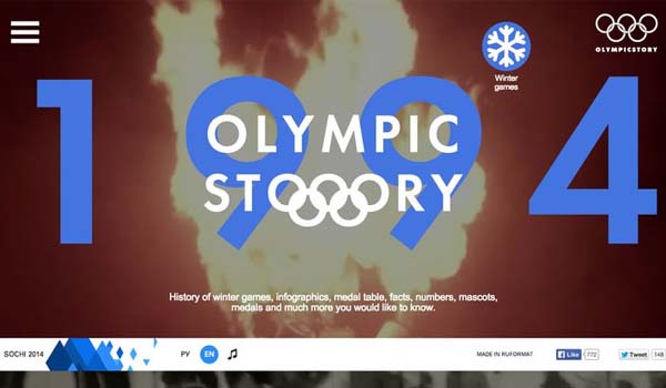 Sức quyến rũ của 45+ website thân thiện người dùng Olympic Story Really cool website to illustrate the Olympic Winter Games through history