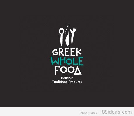 Greek Whole Food thiet ke logo dep