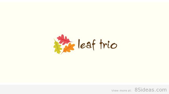 Leaf trio thiet ke logo dep
