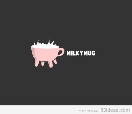 Milky Mug thiet ke logo dep