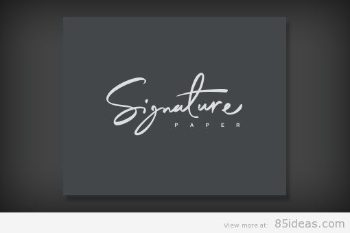 Signature Paper thiet ke logo dep