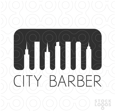 City Barber StockLogos thiet ke logo dep