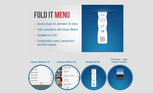 Fold It 3D jQuery Menu trong thiet ke web chuyen nghiep