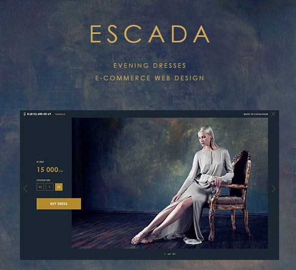 Đỉnh cao của thiết kế website e-commerce qua 20 ví dụ Escada-evening-dresses Thiet ke website Ecommerce