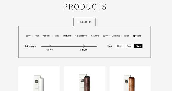 Đỉnh cao của thiết kế website e-commerce qua 20 ví dụ PRODUCTS Thiet ke website Ecommerce