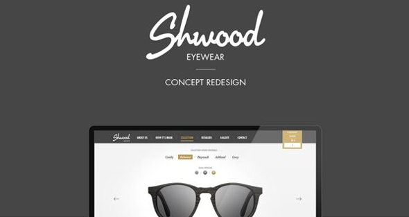Đỉnh cao của thiết kế website e-commerce qua 20 ví dụ Shwood-sunglasses---eshop-Concept-Redesign-by-Manuel-Vélin,-via-Behance
