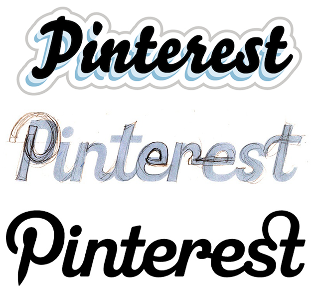Pinterest logo thiet ke bo nhan dien thuong hieu noi tieng